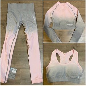 Gymshark- Pink and Grey Ombre